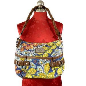 Relic Quilted Canvas Shoulderbag Casual Purse Multicolor Paisley Boho Festival